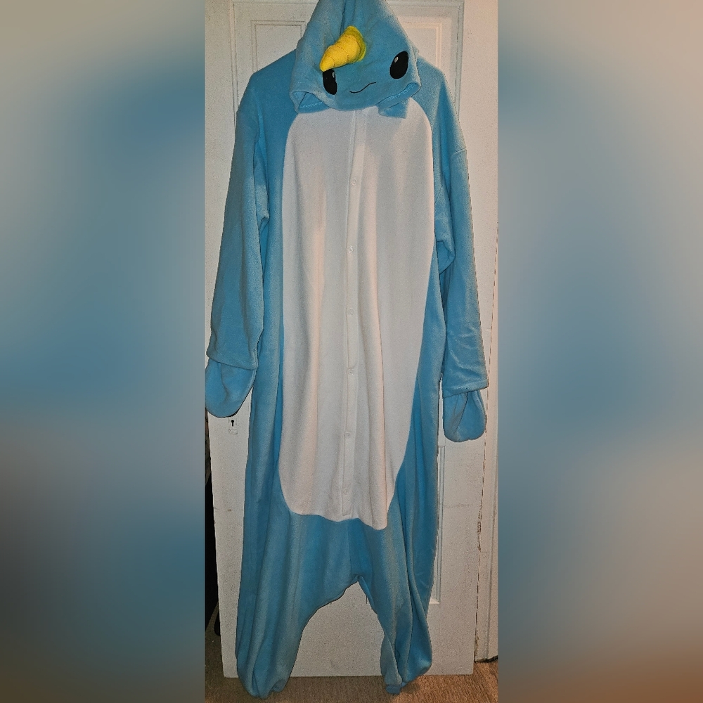 Narwhal fleece bodysuit